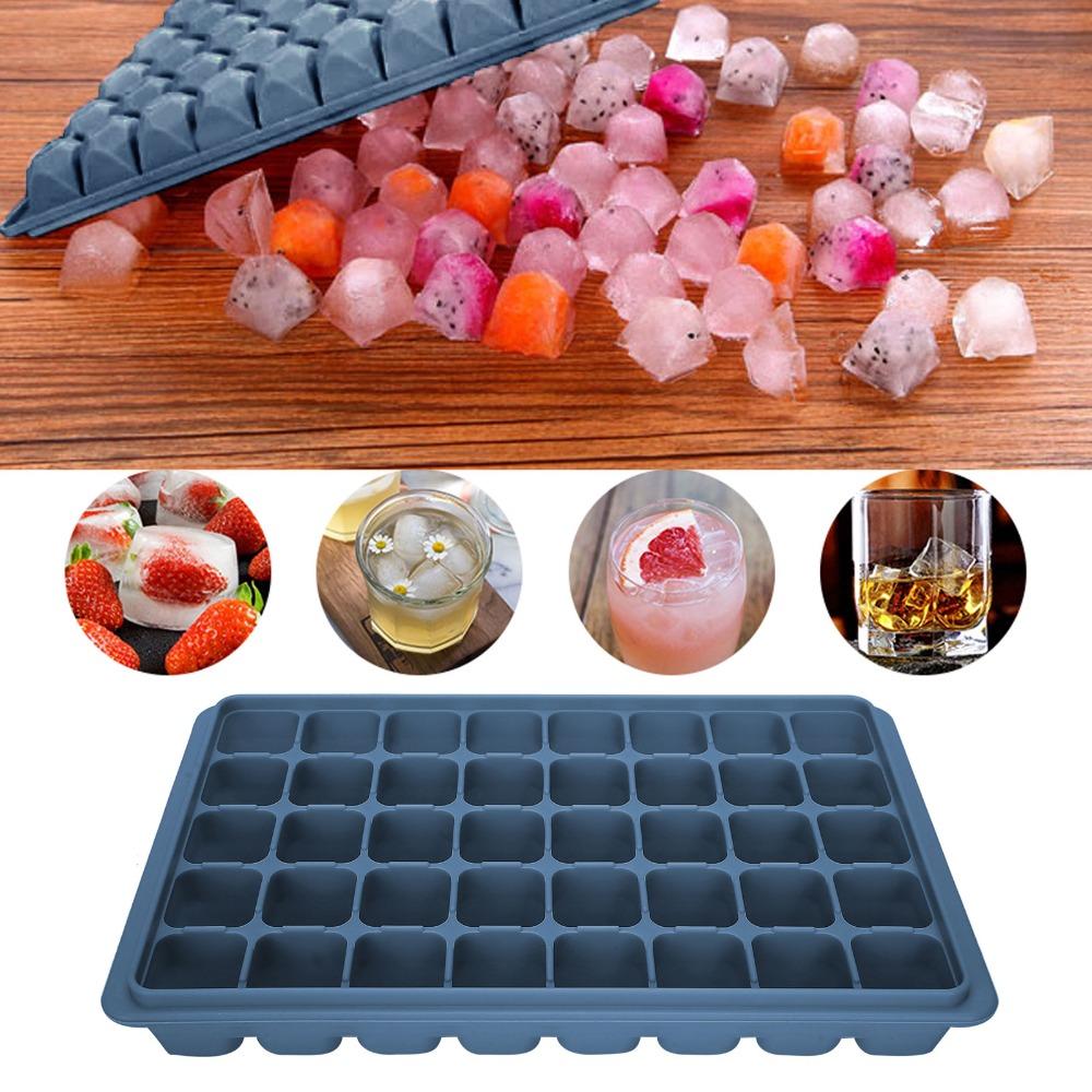 Square Shape Silicone Ice Cube Tray With Lids Candy Mold Ice Cube Mold Chocolate Truffles Making
