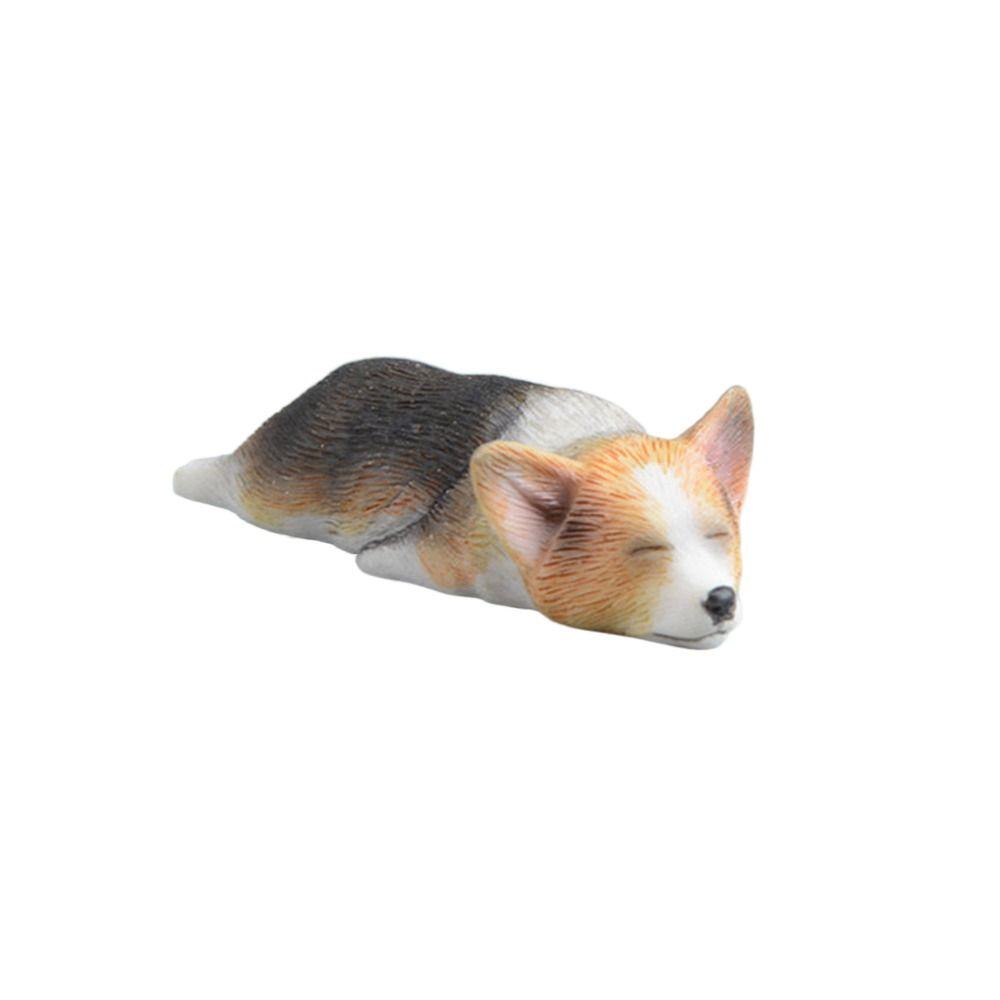 Children's Gift Mini Animal Dog Doll Simulation Dog Car Ornament Corgi Model Miniature Figurines