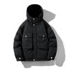 Winter Thickened Men's Hooded Jacket Youth Large Size Japanese Workwear Cotton Jacket