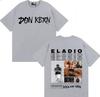 Rapper Eladio Carrion 2025 Trendy Album Double Sided Print ONeck Tshirt Mens Hip Hop Tshirt Loose Oversized Y2K Tee Streetwear