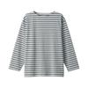 Футболка мужская MUJI Washed Thick Boat Neck Quarter Sleeve AB1NJA4A Grey Border S