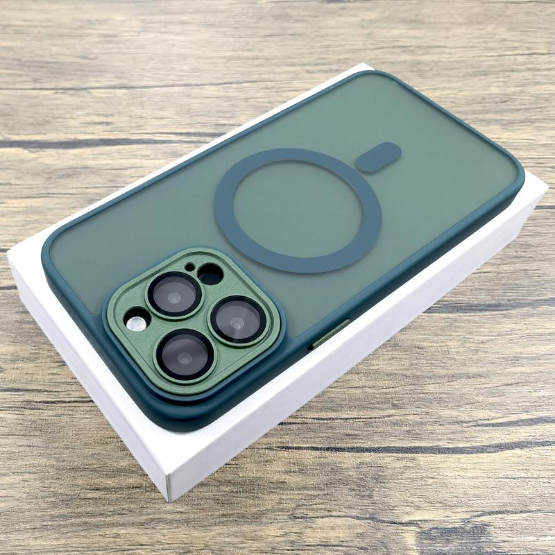 Роскошный матовый чехол для iPhone 16 15 14 13 12 11 Pro Max iPhone15 iPhone14 iPhone13 для Magsafe Magnetic Anti-Fingerprint Covers