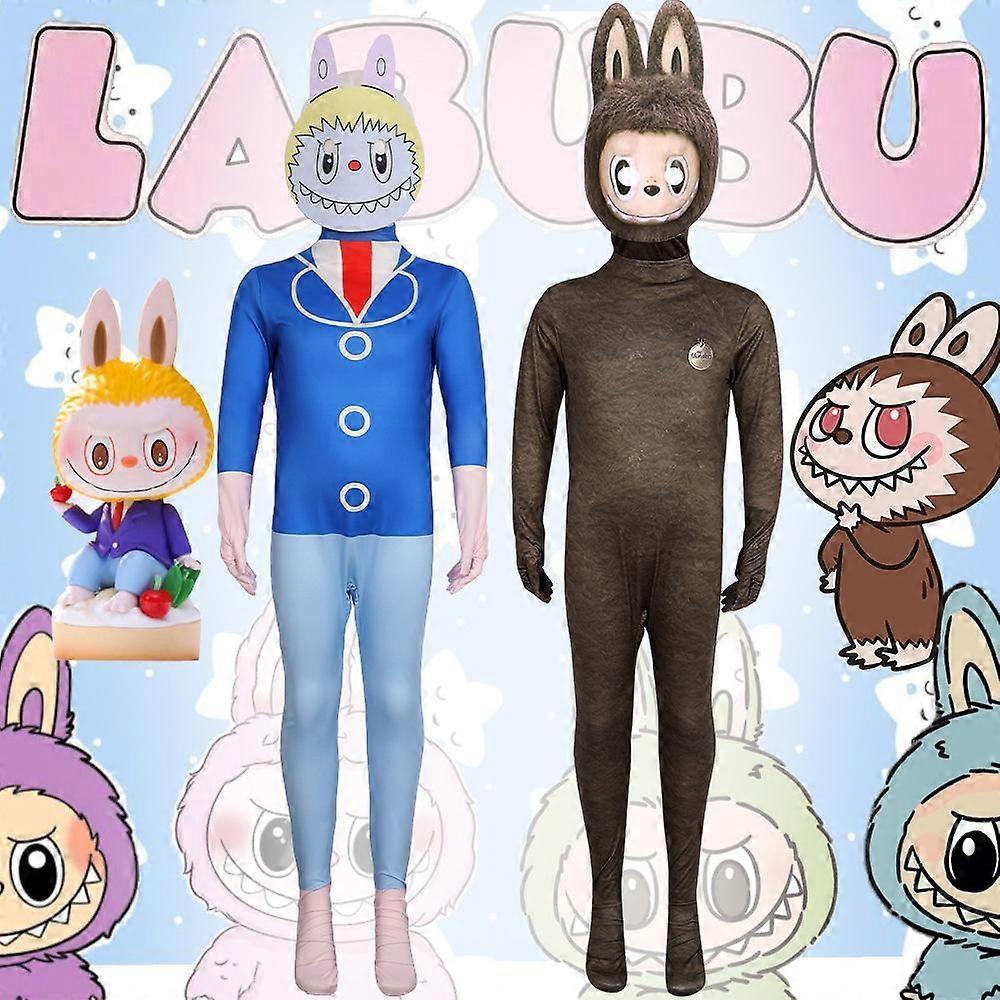 For Labubu Cosplay Costume Jumpsuit Party Fancy Dress Bodysuit for Kids Adults less