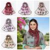 Lightweight Floral Headwrap Embroidered Mesh Stole Neck Wrap Summer Hijab  Daily Outfit