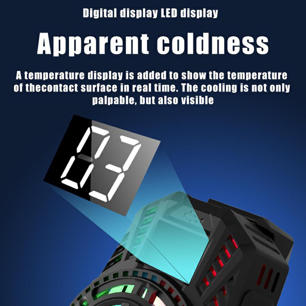 S06 Полупроводниковый радиатор для мобильного телефона Цветная подсветка Игровой кулер для отвода тепла смартфона