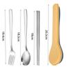 3/2pcs 410 Stainless Steel Tableware Suit with Case Flatware Portable Cutlery Set  Home