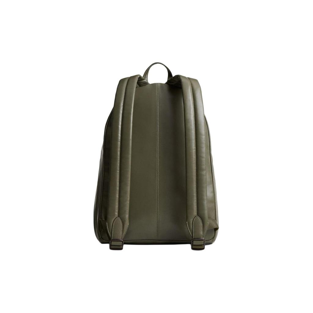 COACH Leather Backpack Large Men's Green CR757-ARY