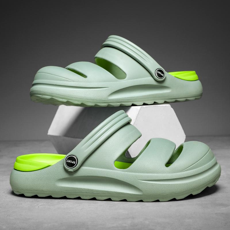 Модные модные универсальные парные пляжные туфли модные индивидуальные тапочки для мужчин и женщин мягкие мужские сандалии два способа ношения