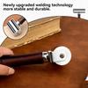 KRABALL Leather Press Edge Roller with Wooden Handle Leather Roller Tool Edge Creaser Leather Craft Laminating Working Tool