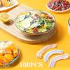 200pcs Food Wrap Covers PE Film Elastic Bowl Lid Disposable & Secure Keep Food Fresh & Delicious Perfect Kitchen Essential