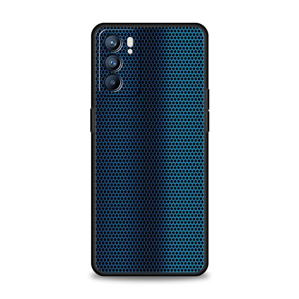 Чехол из углеродного волокна для Oppo Find X6 Pro X5 A54 A53 A52 A9 2020 A15 A95 A17 A16 A76 A74 A57 Reno7 Reno6 Pro Plus 5G Черная крышка