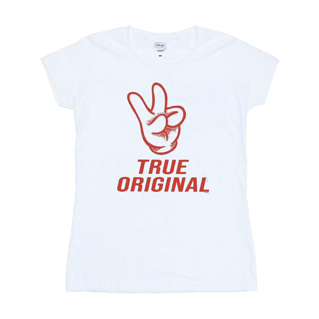 Disney Womens/Ladies Mickey Mouse True Original Cotton T-Shirt