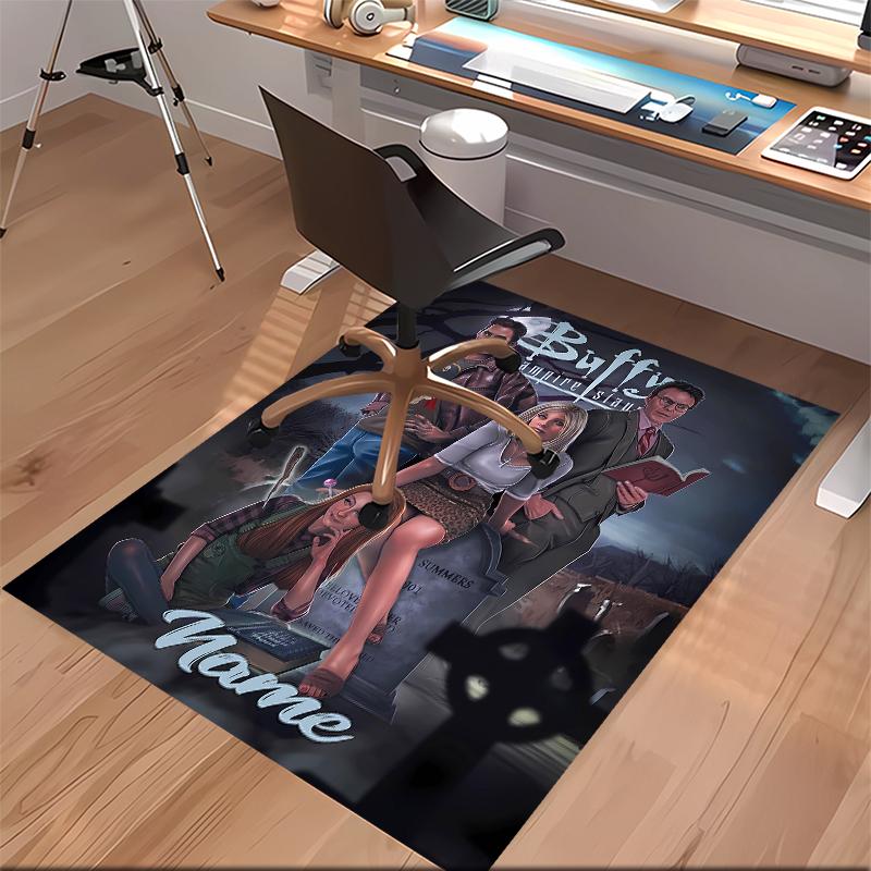 Custom personalization Buffy the Vampire Slayer Print Area Rug - Soft, Washable Non-Slip Indoor Mat,Living Room,Home&Office Decorative Rug