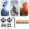 1 Set Bicycle Cycling Shoes Pedal Cleat with Hex Wrench MTB Mountain Road Bike Self-locking Pedal Cleats Replacement Bike Accessories