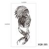 Tribal Lion Long-lasting Tattoo Sleeve Black Tattoo Sticker Temporary Tattoos Fake Tattoo Stickers