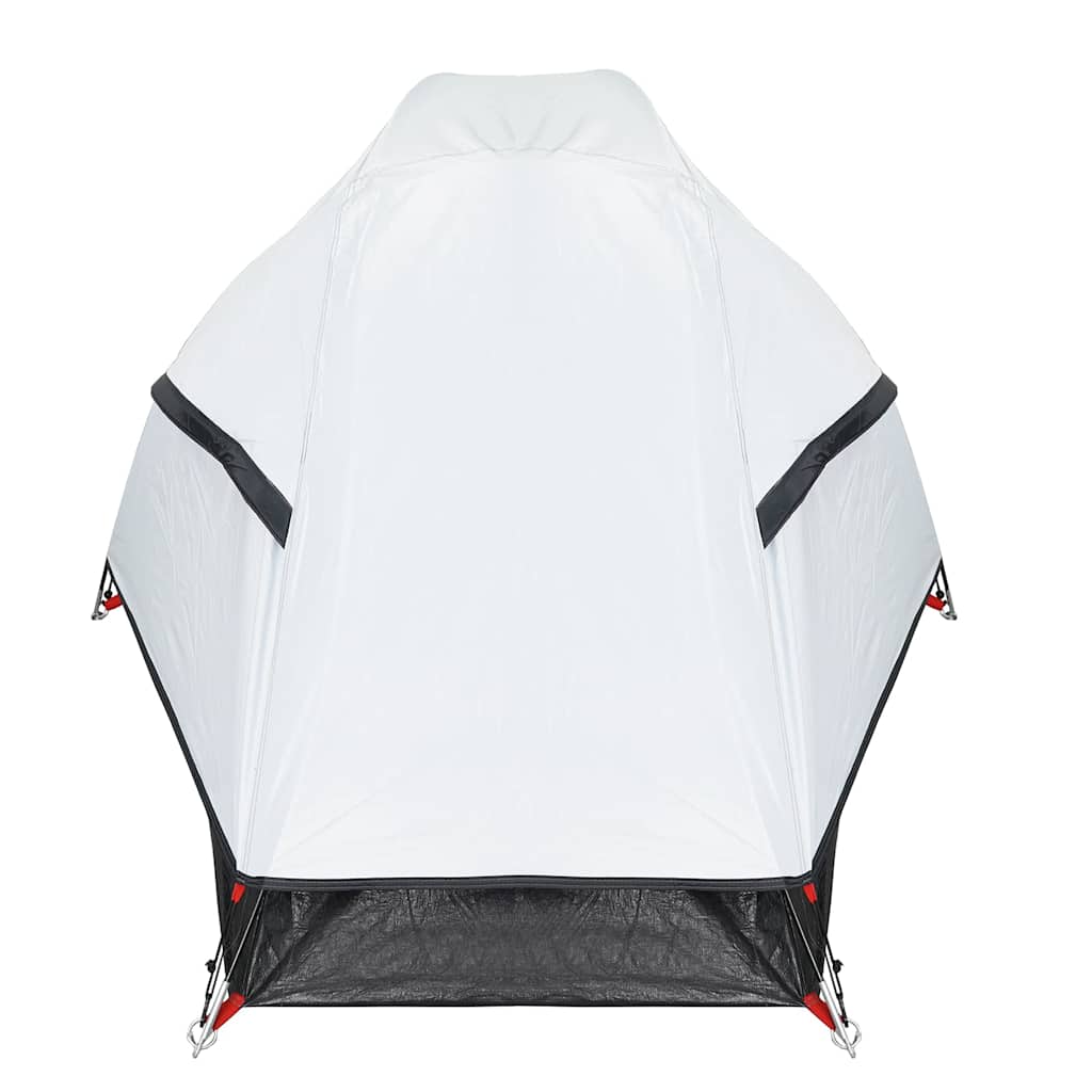 Dome Camping Tent for 1 Person White Blackout Waterproof