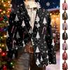 Men's Ugly Christmas Corduroy Warm Pocket Suit Jacket Cardigan Men's Casual Suit
