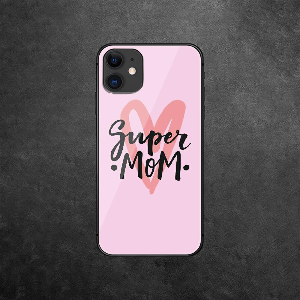 Чехол для телефона из закаленного стекла для мамы и ребенка, мамы для iPhone Samsung Galaxy OnePlus Oppo Xiaomi Redmi Note SA 7 8 9 10 11 12 13 14 20 21 22 53 Pro Max Ultra
