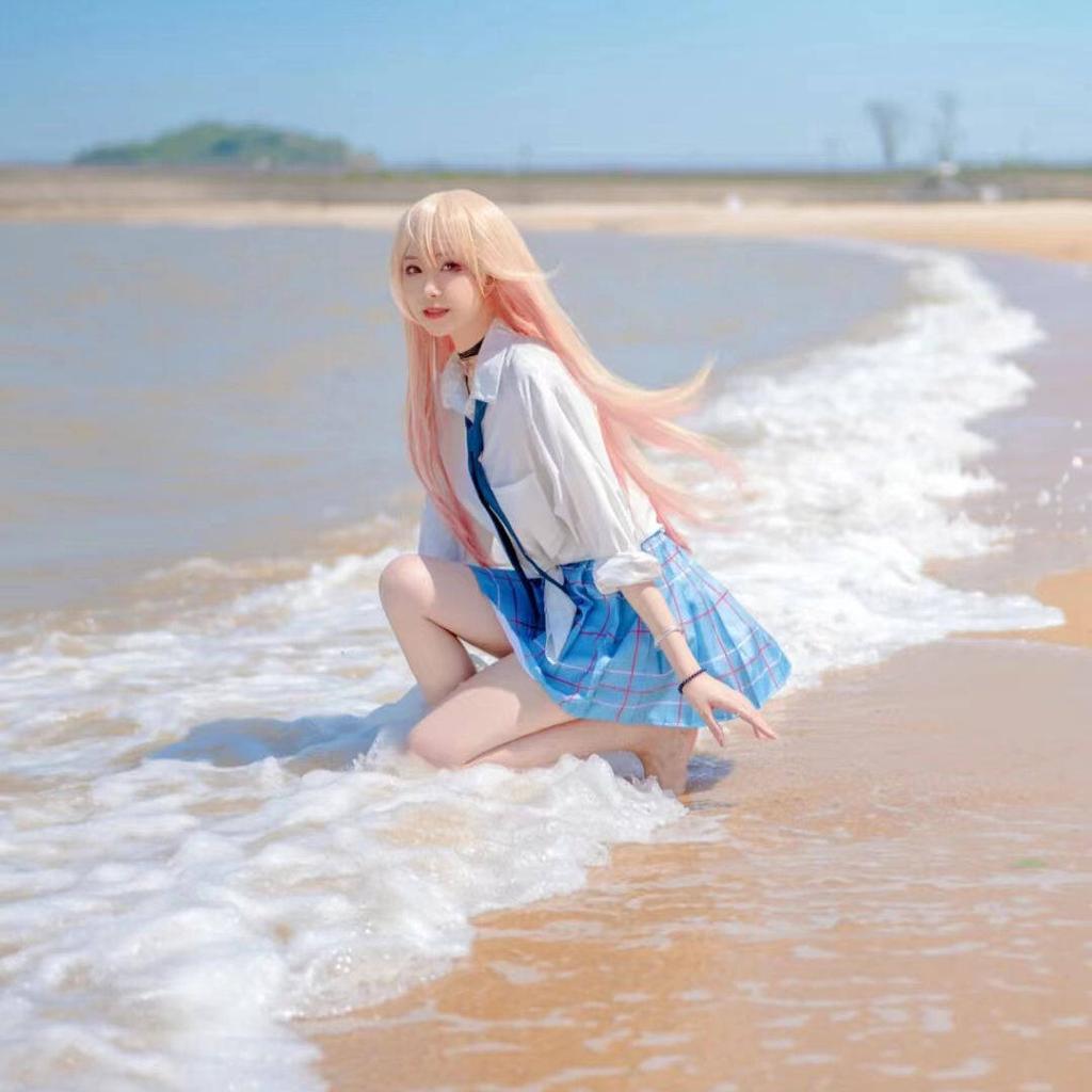 Косплей аниме My Dress Up Darling Marin Kitagawa JK, униформа, рубашка, юбка, карнавальный костюм на Хэллоуин, костюмы для косплея