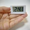 Battery Powered Mini Desk Clock Date 12-Hour Time Display Portable Electronic Table LCD Clock for Living Room Bedroom