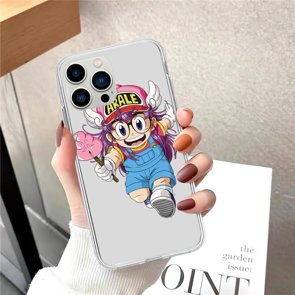 Чехол для телефона Dr Slump Arale для iPhone 15 12 Mini 13 14 Pro XS Max X 11pro Max SE XR прозрачный