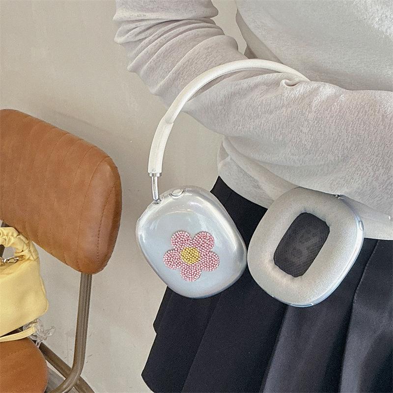 Любовь цветок applies яблоко AirPods max защитный чехол наушники защитный чехол AirPods милый