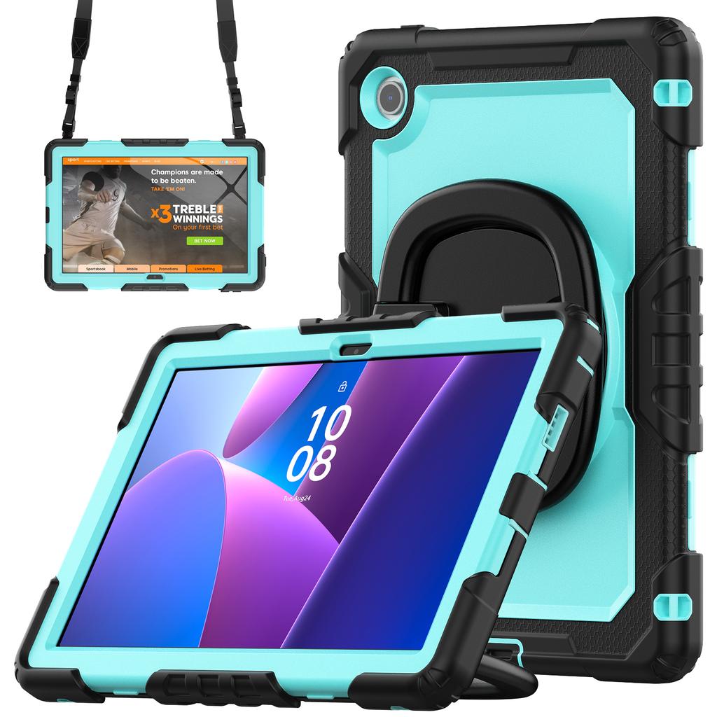 Для Lenovo Tab 10.1 (2025) TB-311XU/Tab TB311FU Чехол-подставка PC + Силикон Чехол для планшета с плечевым ремнем