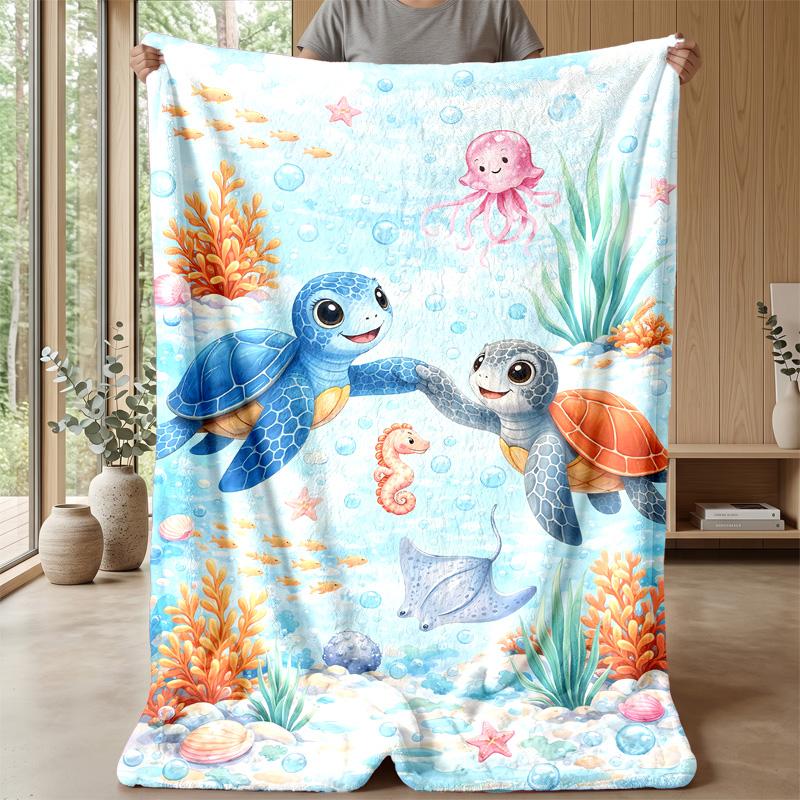 Night Animals Resting Theme blanket Lightweight Warm Flannel Blanket Decorative Throw Blanket for Home Decoration