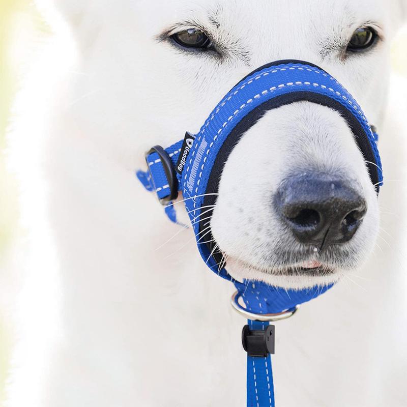 Dog Adjustable Pet Traction Suit Training With Pet Supplies Mask Dog Mouth Anti Bark Dog Collar Breathable