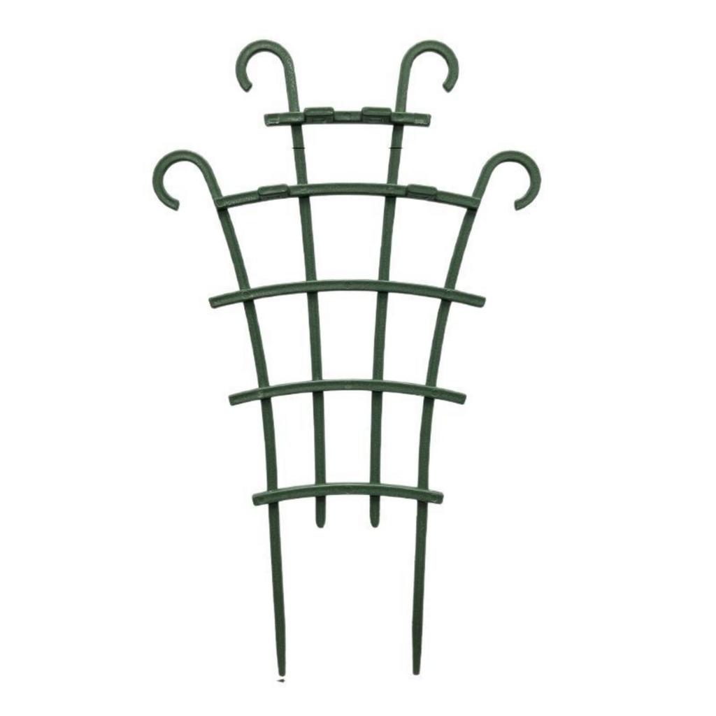 Опора для вьющихся растений может быть установлена в сочетании с подставкой для цветов