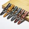 18mm 20mm 22mm 24mm Quick Release Genuine Leather Watch Band- Vintage First Layer Calf Leather Oil Wax Leather Glossy Leather Watch Strap