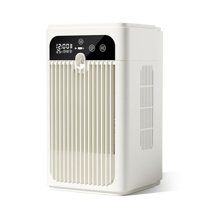 Small Portable Air Cooler Fan with Cooling Mist Humidifier Desktop Air Conditioner Fan for Home