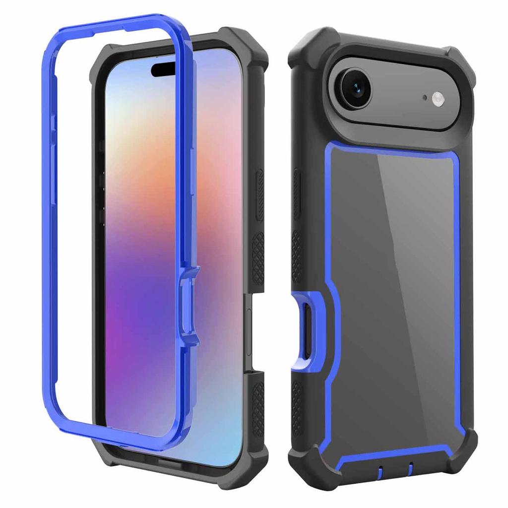 For iPhone 17 Air Case Clear Detachable 2 in 1 Shockproof TPU+PC Phone Back Cover