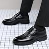 Модные кожаные туфли мужские на шнуровке дышащие черные мягкие мужские деловые туфли официальная одежда повседневная свадебная обувь мужские туфли Zapatos Hombre