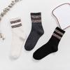 Elastic Leopard Pattern Breathable Warm Socks Long Socks Mid Tube Socks Autumn Winter