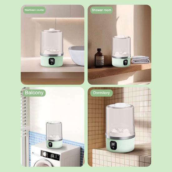 Портативная стиральная машина для нижнего белья, перезаряжаемая, беспроводная, мини-стиральная машина, дорожная стиральная машина, мини-стиральная машина со светодиодом