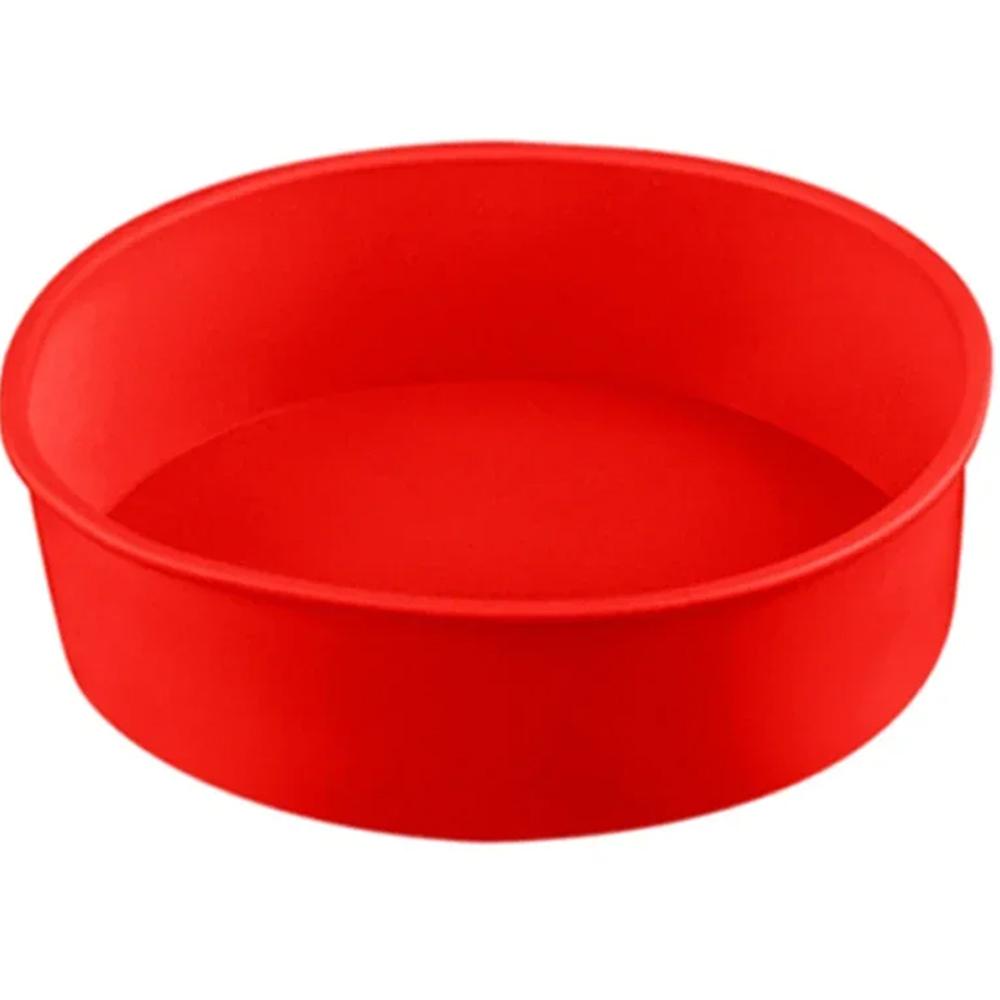 Silicone Cake Mold Easy To Clean Tray for Baking, Kitchen Baking Mold Non-stick Baking Tray Cake 6/8/10 Inch Baking Tools