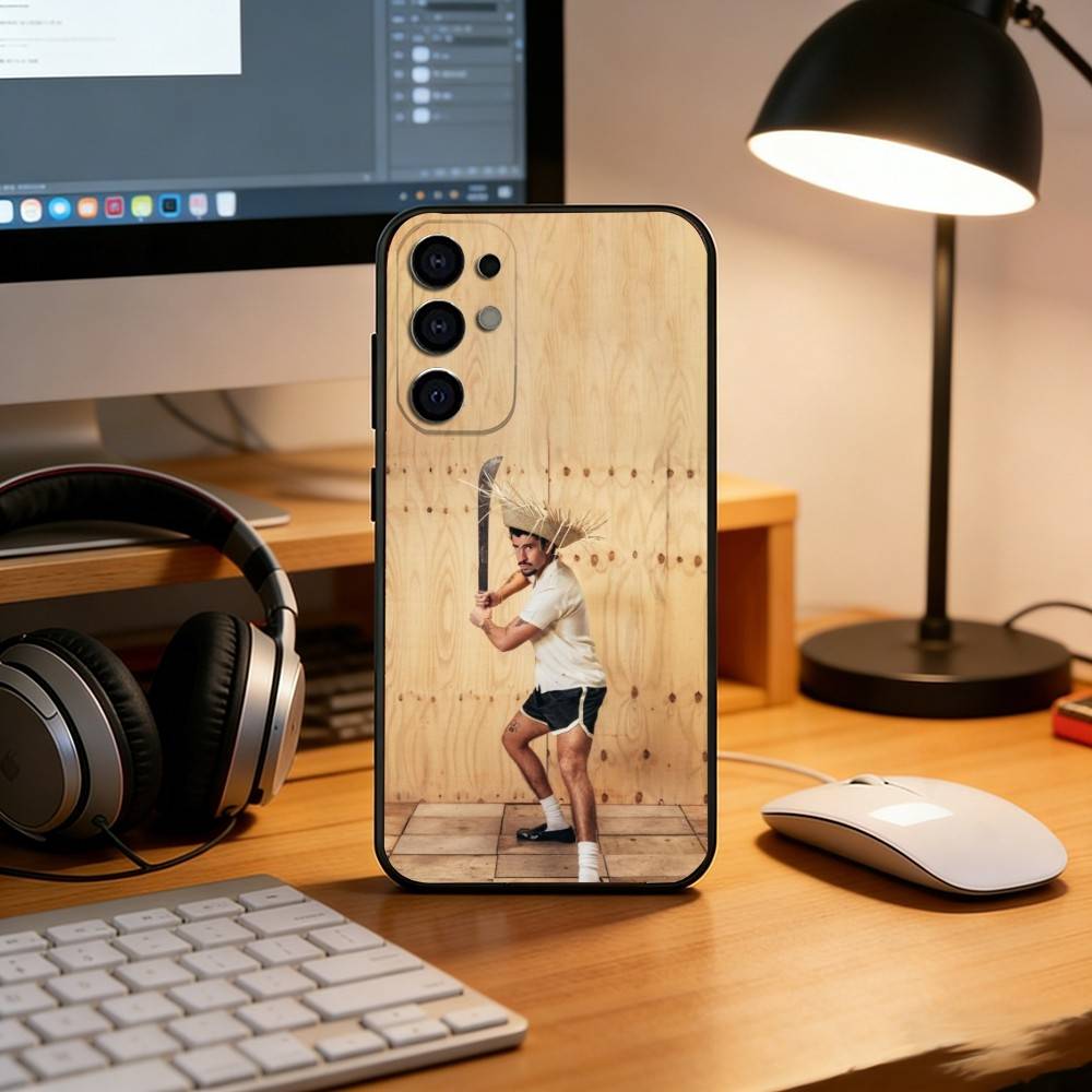 Чехол для телефона B-Bad B-Bunny DTMF для Samsung S25, S24, S21, S22, S23, S30, Ultra, S20, Plus, Fe, Мягкий силиконовый черный чехол