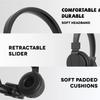 Headphones Wired for School HD Mic Stereo Sound Foldable Headphones for Online Study,3.5mm Jack Wired Cord on-Ear Headset ForPC Phones Tablet Etc
