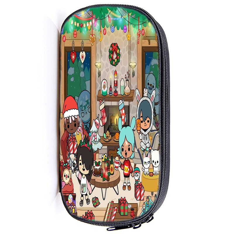 Сумка-карандаш Toca Life World, канцелярские принадлежности, Toca, игровой пенал для девочек, пенал на молнии, школьные принадлежности