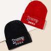 Sportswear Hat 2024 Trump Campaign Rally Hat Thick Embroidered Unisex Beanie for Winter Windproof Solid Color Cap for Trump