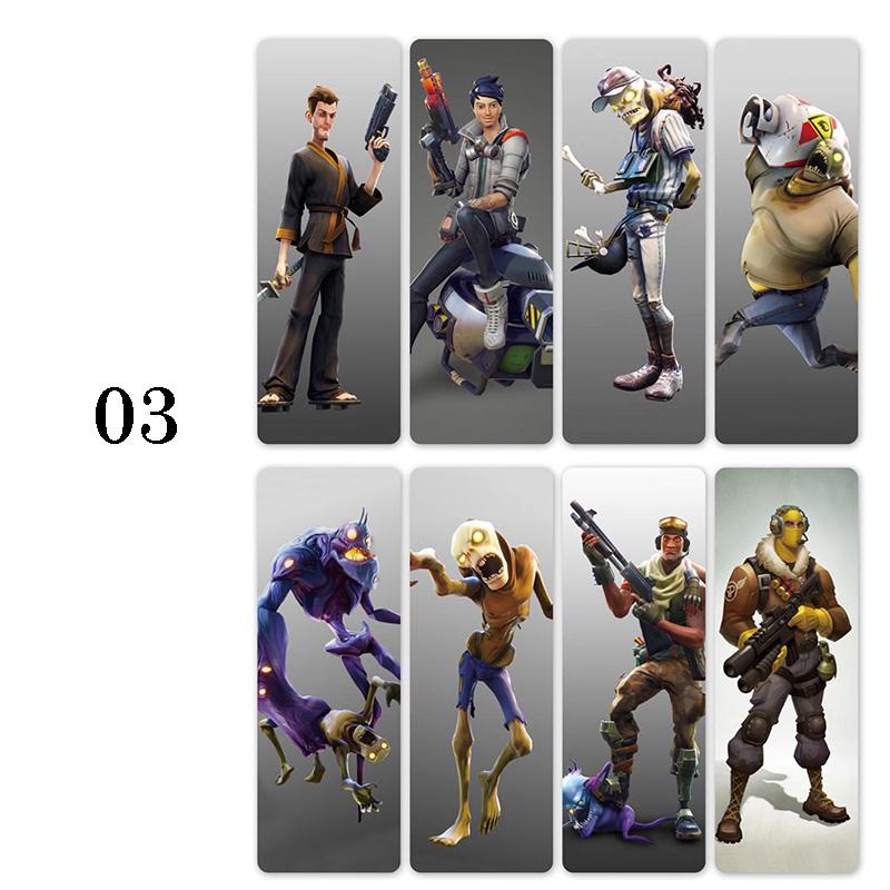 8 шт./компл. закладки Fortnite Battle Royale маркер для книг канцелярские товары подарок офисные школьные принадлежности