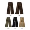 Дядя редис брюки палаццо из стираного хлопка женские осенне-зимние новый дизайн плетеный пояс уличные спортивные комбинезоны