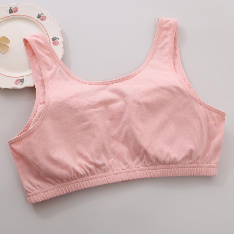 Бюстгальтер Zhangyan Pastoral Style из чистого хлопка: Большая чашка, застежка спереди, широкая спинка, удобные и дышащие, подходят для людей среднего и пожилого возраста.