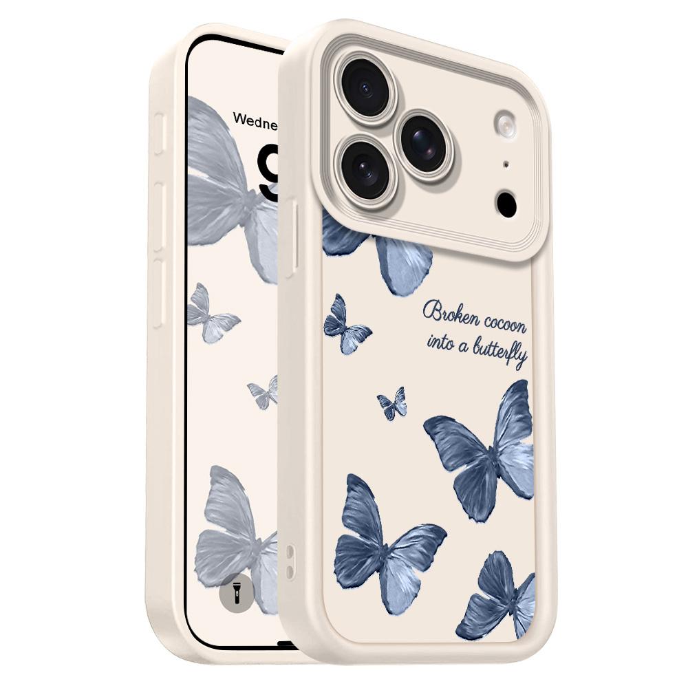 Flying Butterflies Phone Case For IPhone 17 Air 16 16E 15 14 Plus Pro Max Staircase Soft Cover