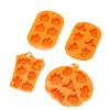 Silicone Chocolate Baking Molds Halloween Scary Pumpkin Cake Mold Ghost Hat Skull Ice Tray Candy Jelly Fondant Cookies Molds