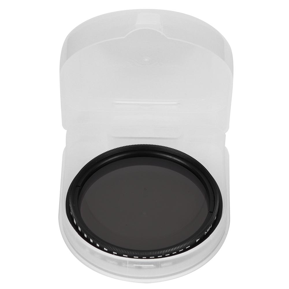 Junestar 52MM Нейтральный фильтр ND2‑ND400 Регулируемый объектив для зеркальных беззеркальных камер