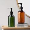 Бутылка для шампуня 500 мл, многоразовая, пластиковая, пустая, с помпой, дозатор для жидкого мыла, для кухни, бутылка для мыла, гостиничные аксессуары для ванной комнаты