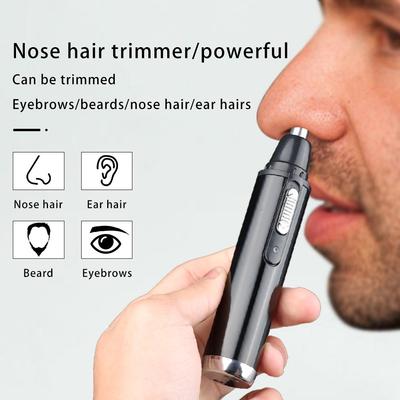 Электрический триммер для волос в носу, мужская бритва для волос в носу, инструменты для стрижки волос в ушах
