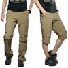 NACZHLOVELL Cargo Work Summer Long Easy Military Outdoor Detachable Work Loose Plus Sizes Workwear for and Fall Men's Pants, Wide-Leg Pants, 2-Way